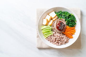 Korean spicy cold noodles