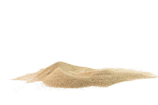 Pile of Sand Isolated on White Background