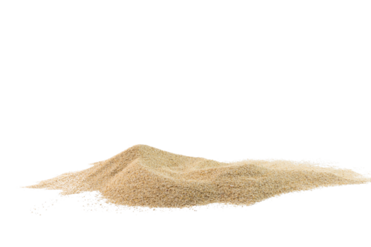 Pile of Sand Isolated on White Background