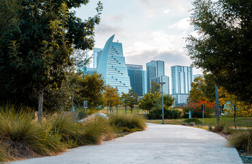 park road in the city