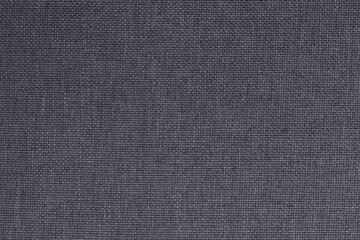 Dark grey fabric texture background, seamless pattern of natural textile.