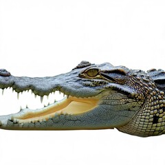 Obraz premium crocodile isolated on white background