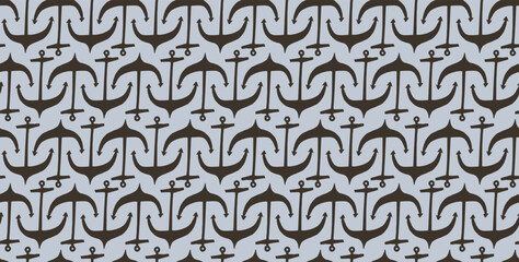 Ancor seamless pattern. Vector background illustration.