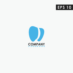 Dental Clinic Logo Tooth Abstract Design Vector Template. Dentist Stomatology Medical Doctor Logotype Concept Icon.