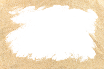 Sand Border Isolated Transparent Background