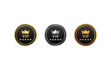 Fototapeta na wymiar Vip membership icon premium service logo design template