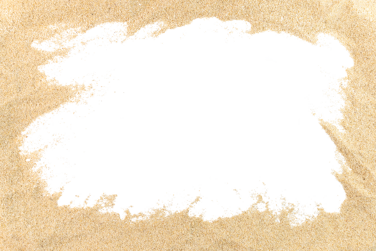 Sand Border Isolated Transparent Background