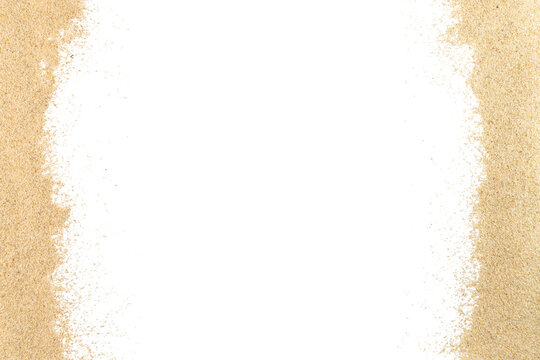 Sand Border Isolated Transparent Background