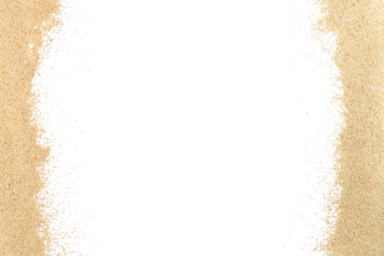 Sand Border Isolated Transparent Background