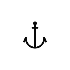 Trendy Anchor Icon: Nautical Symbol for Your Creative Projects