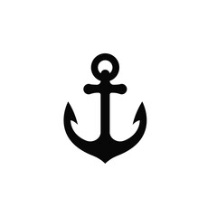 Trendy Anchor Icon: Nautical Symbol for Your Creative Projects