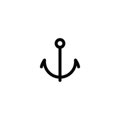 Trendy Anchor Icon: Nautical Symbol for Your Creative Projects