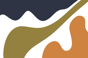 well art colorful abstract line blue green orange