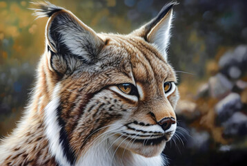 Portrait the lynx. 