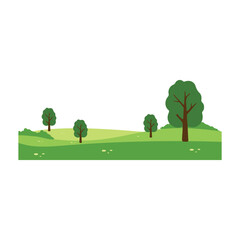 Fototapeta premium Green Field Vector