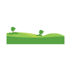 Green Field Vector