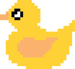 Fototapeta premium Duck Pixel art vector image