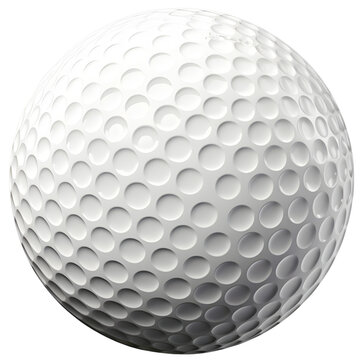 golf ball golf equipment on a transparent background