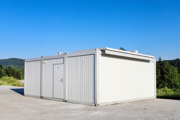 Housing container for refugees or construction workers.