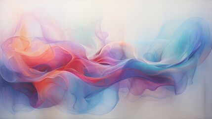 Ethereal Whispers: Wisps of light and color forming ephemeral shapes, representing abstract concepts | generative AI