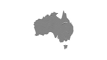 Australia relief map