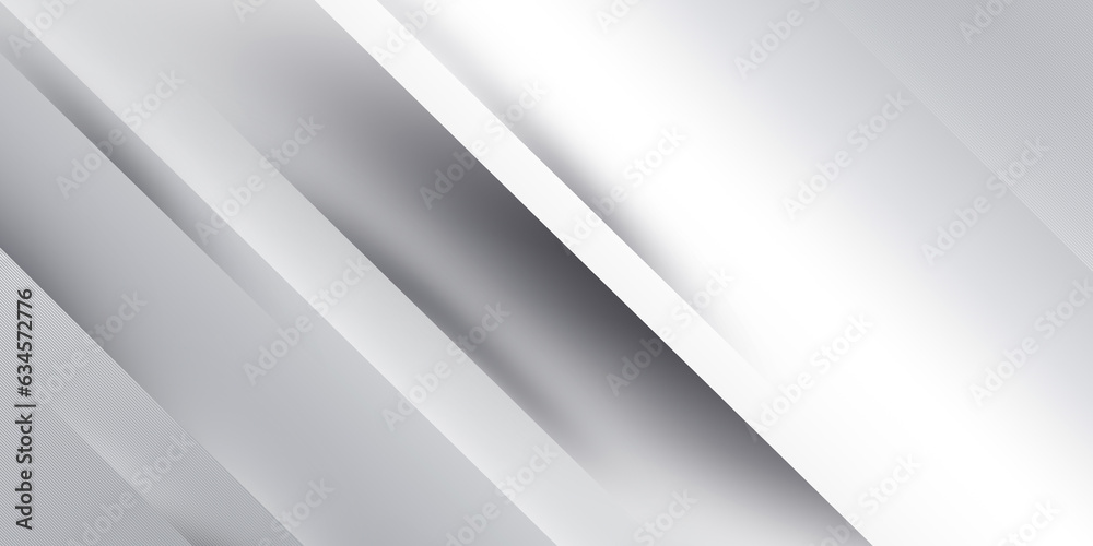 Poster white abstract background with rounded rectangle overlap layer and lights