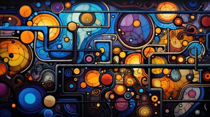Abstract Alchemy: Colors and shapes blending in abstract patterns, symbolizing transformation and change | generative AI