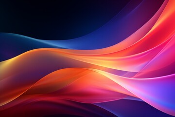 Fototapeta premium Discover the epitome of elegance with our vibrant and captivating colorful waves abstract luxury background. 