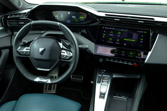 Peugeot 408 is a compact executive sedan French automaker Peugeot. It has unique interior design.