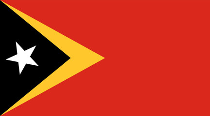 East Timor flag. Flag of East Timor