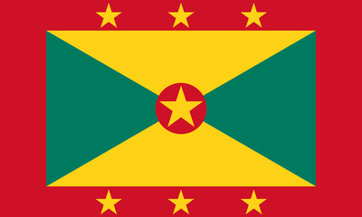 Grenada flag. Flag of Grenada