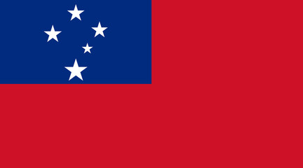 Samoa flag. Flag of Samoa