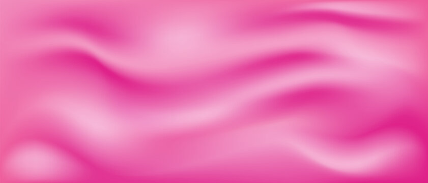 Barbie background in pink and crimson shades, a trendy color for creating a template and intro. Puppet cheerful pattern of textile waves with purple gradient texture.