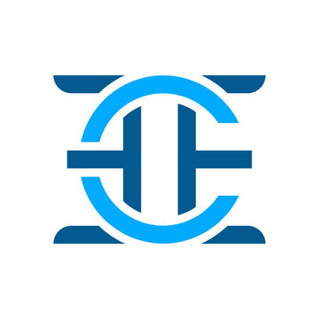 EEC monogram vector design illustration