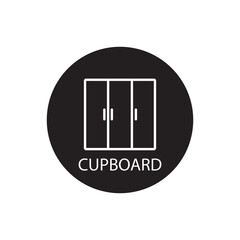 cupboard icon vector