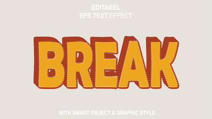 BREAK Text Effect