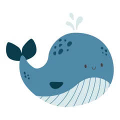 Poster Cute Whale with water drops © justpictures