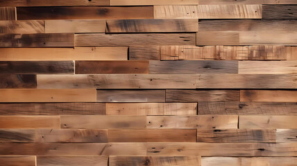 Wooden wall panel texture. Generative ai design concept background.