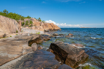 Coastal view of The Jussaro island, Tammisaari, Finland