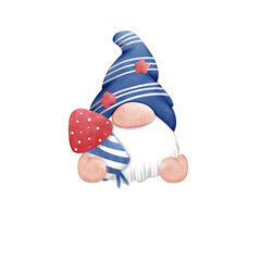4th of July gnomes clipart Gnome clipart Summer gnome Fourth of July