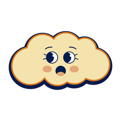 Retro Cloud Character