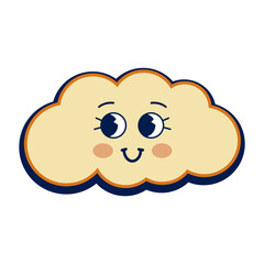 Retro Cloud Character