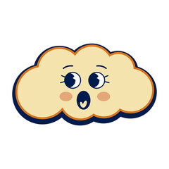 Retro Cloud Character