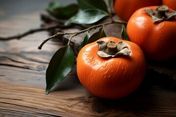 Fresh Persimmon Food Composition