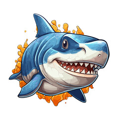 vector Illustration mascot Shark