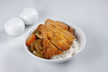 Chicken Katsu Curry with Rice - Japanese Food