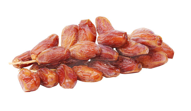 Dried date palm on transperent png.