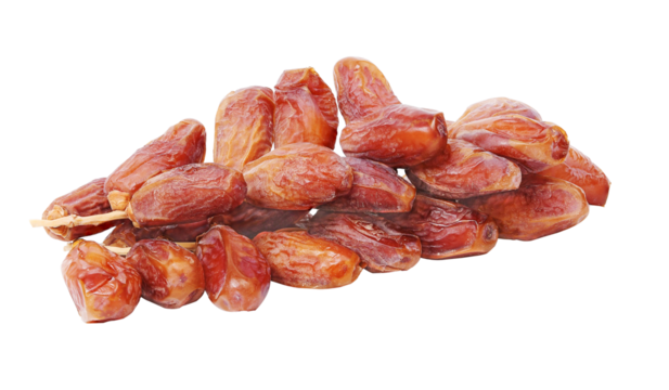 Dried date palm on transperent png.