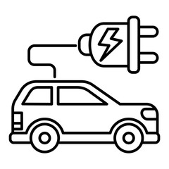 Electric Car Icon
