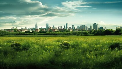 Abandoned building and thick grass